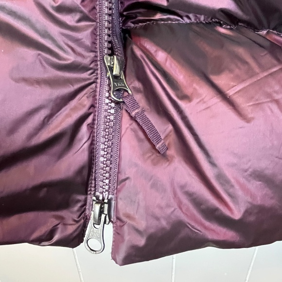 Eddie Bauer Luna Peak Down Puffer Parka Jacket Coat w/ Hood Eggplant Plum sz M - Picture 8 of 16